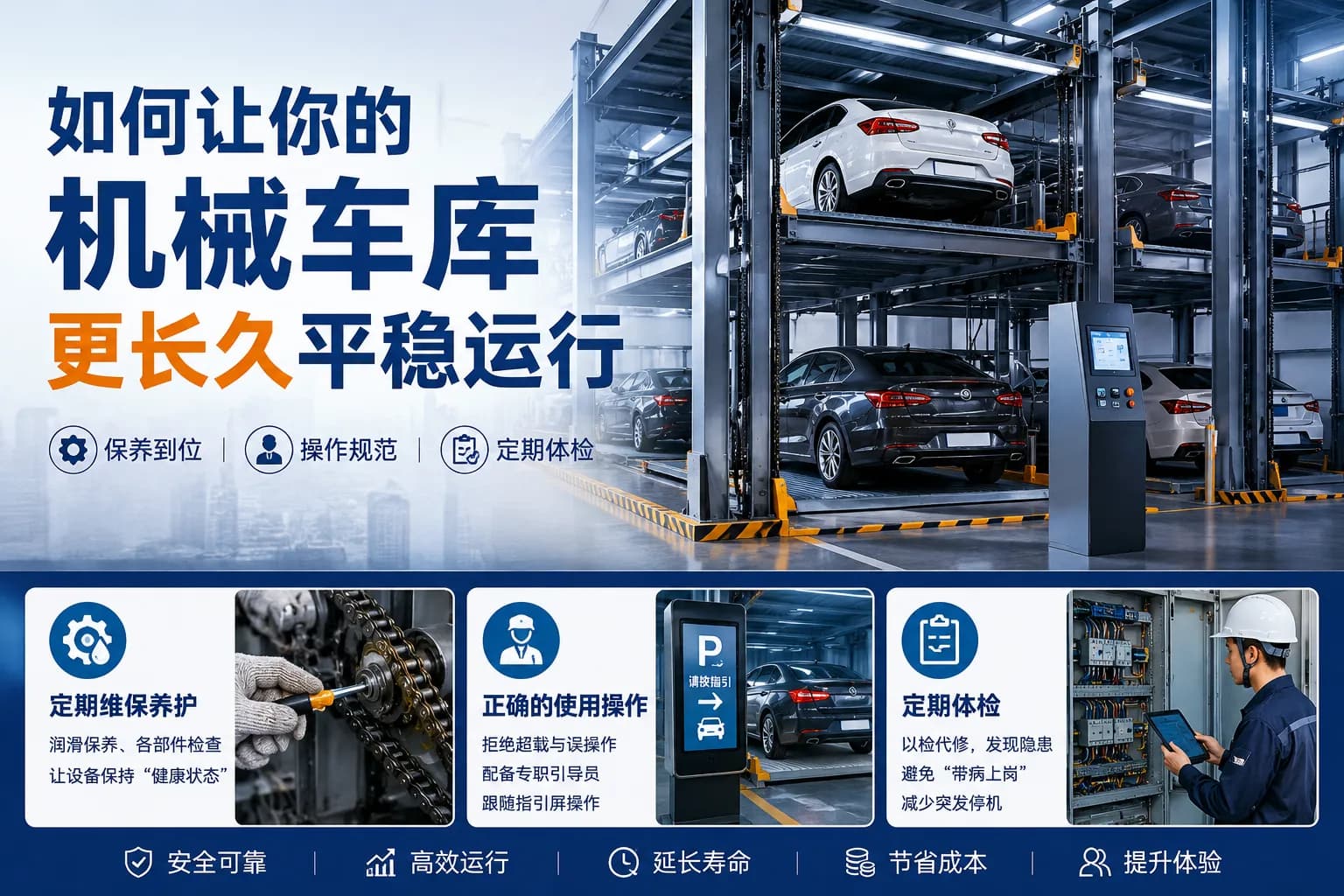 如何让你的机械车库更长久平稳运行